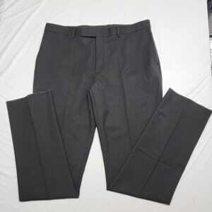 Fourmy By Cintas Mens Pants 38X37 Raw Hem Straight Leg Wool Blend Washable Black